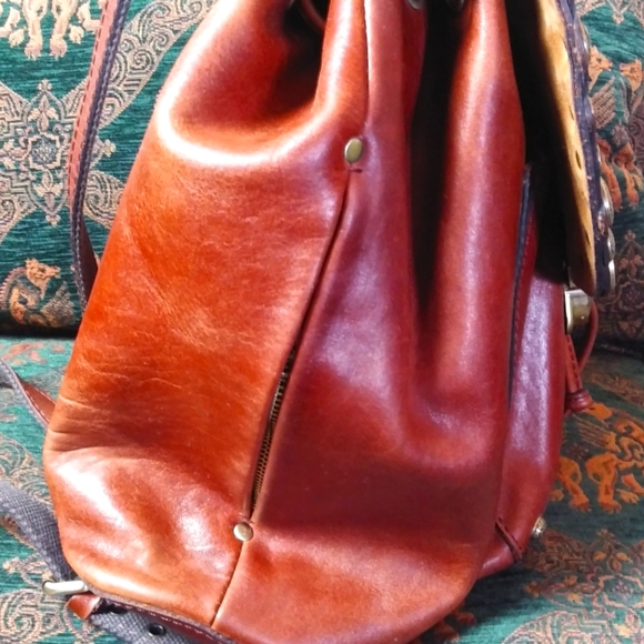 Patricia Nash Renaissance coin Leather Western Large  bucketbag - Picture 2 of 12